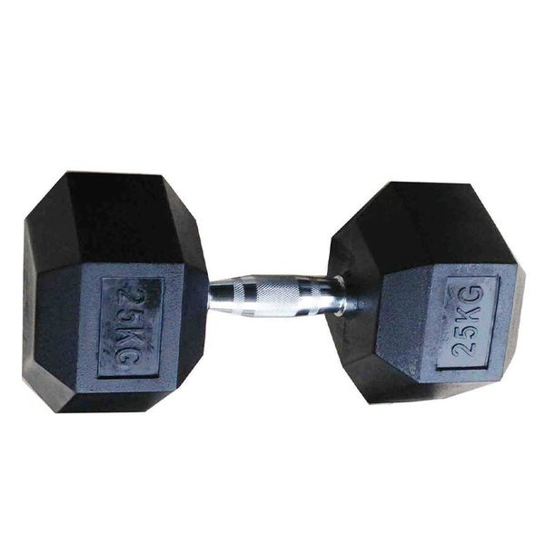 TOORX Hex gumová činka 25 kg